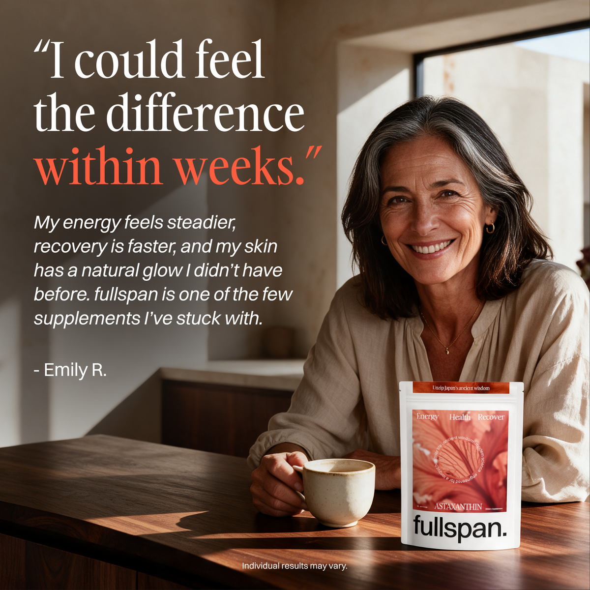 Customer review: I could feel the difference within weeks