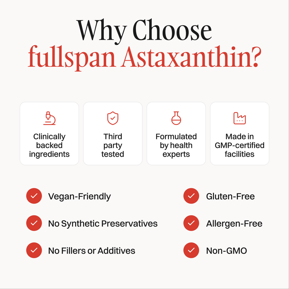 Why choose fullspan Astaxanthin